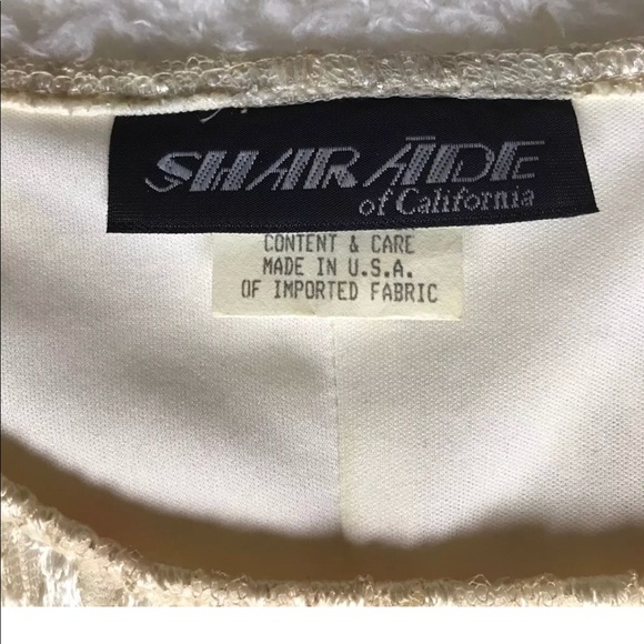 Shar ade of California beige lacy flowers 18w - Picture 2 of 3